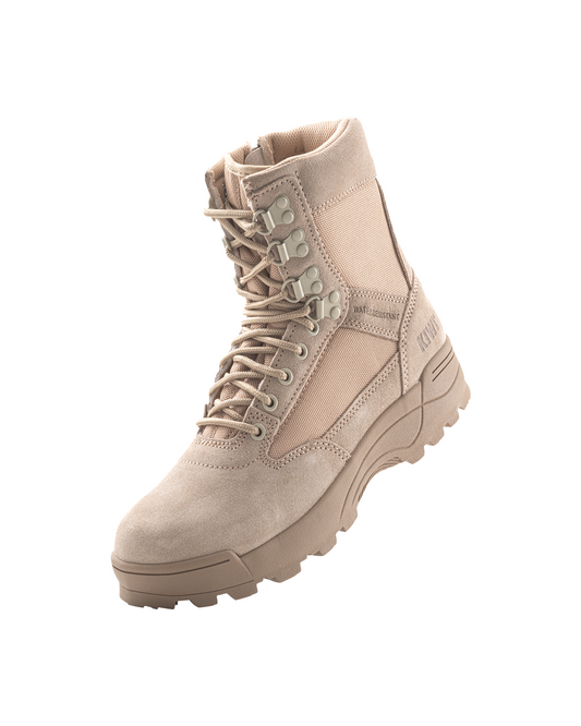 Kiwi Durable Sand Suede 6.5" Zipped Water Resistant Tactical Boots [R62100]
