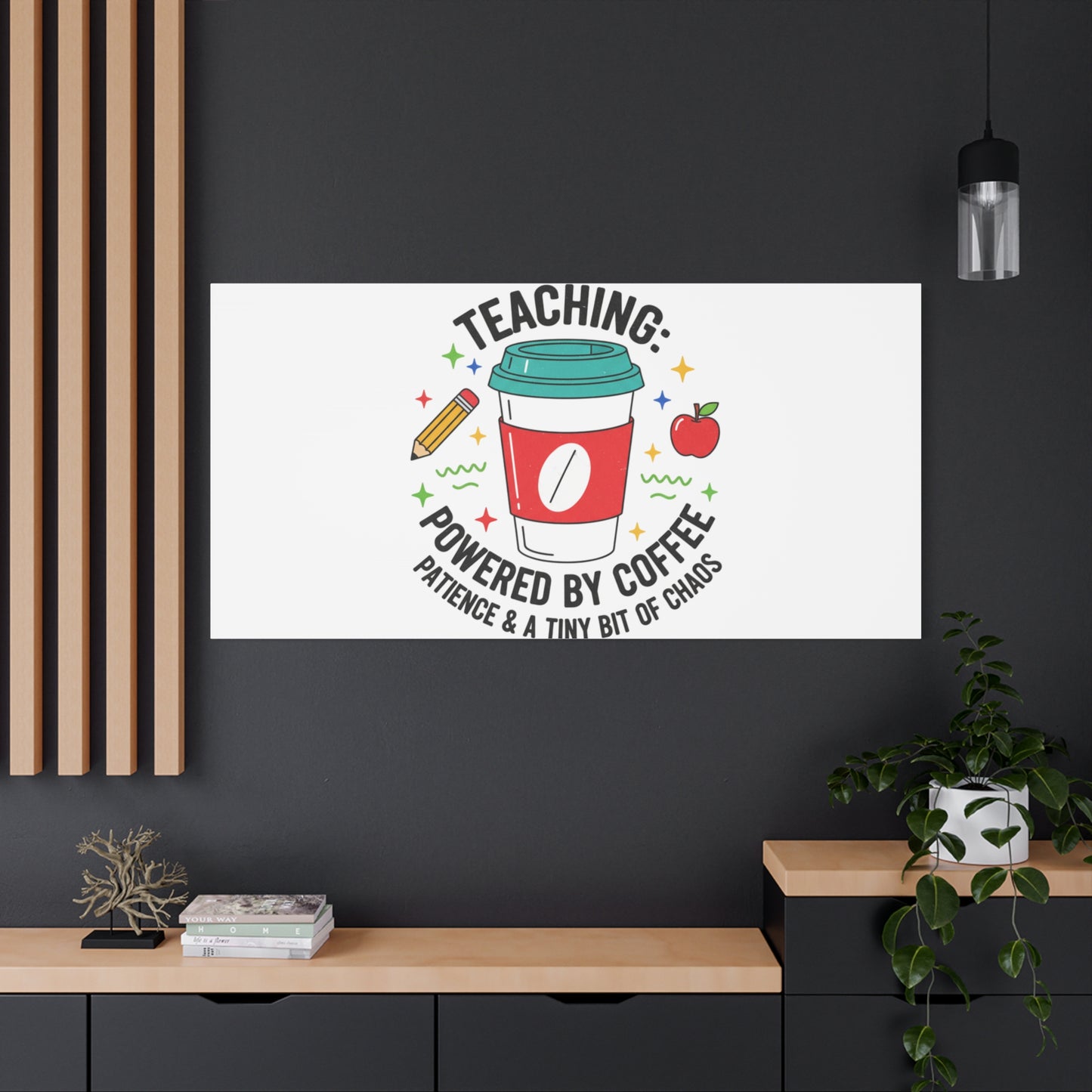 Teaching Powered by Coffee Canvas, Teacher Appreciation Gifts | Teacher Life, Classroom Humor