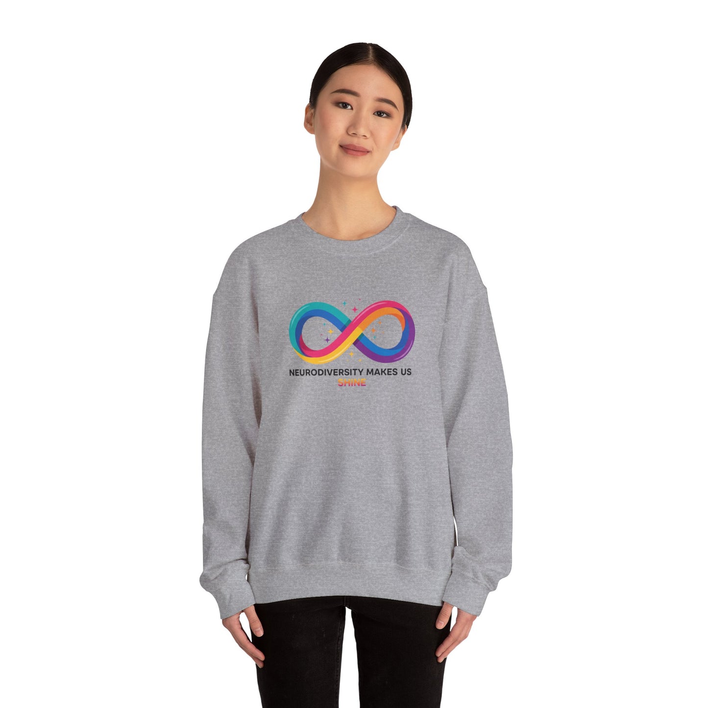 Neurodiversity Makes Us Shine Sweatshirt | autistic pride, neurodivergent affirmation