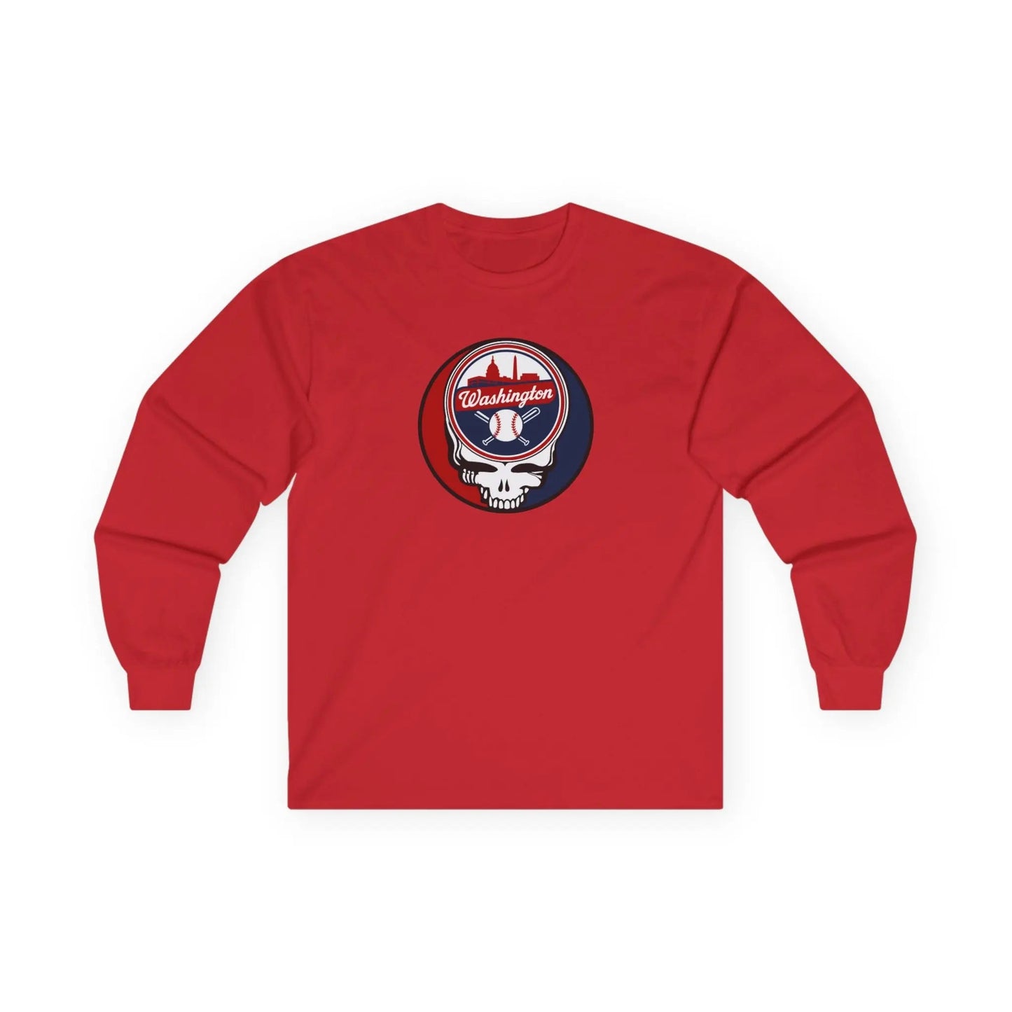 Washington Nationals Original Stealie Grateful Dead Long Sleeve Shirt