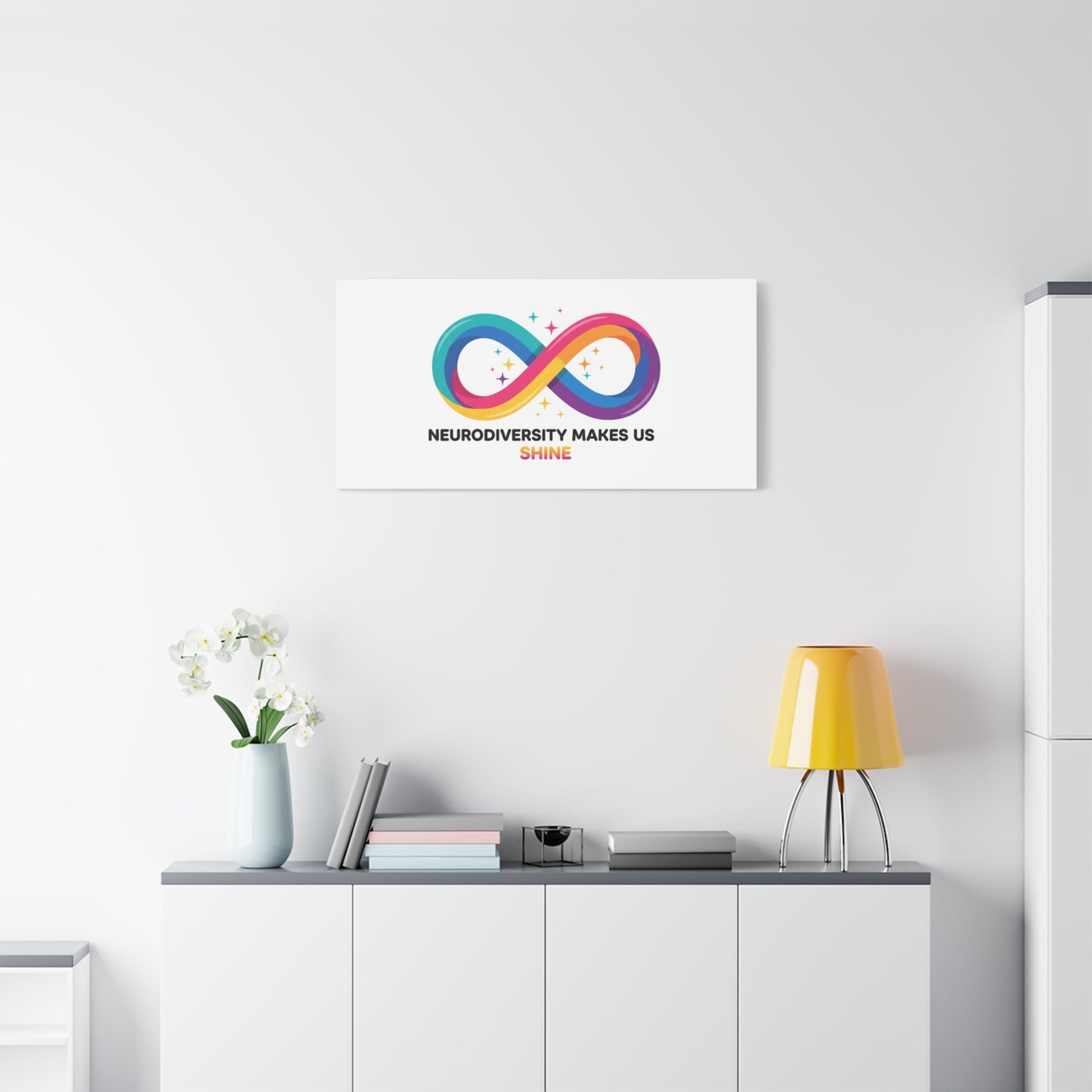 Neurodiversity Makes Us Shine Canvas | Autism Acceptance, Autistic Pride