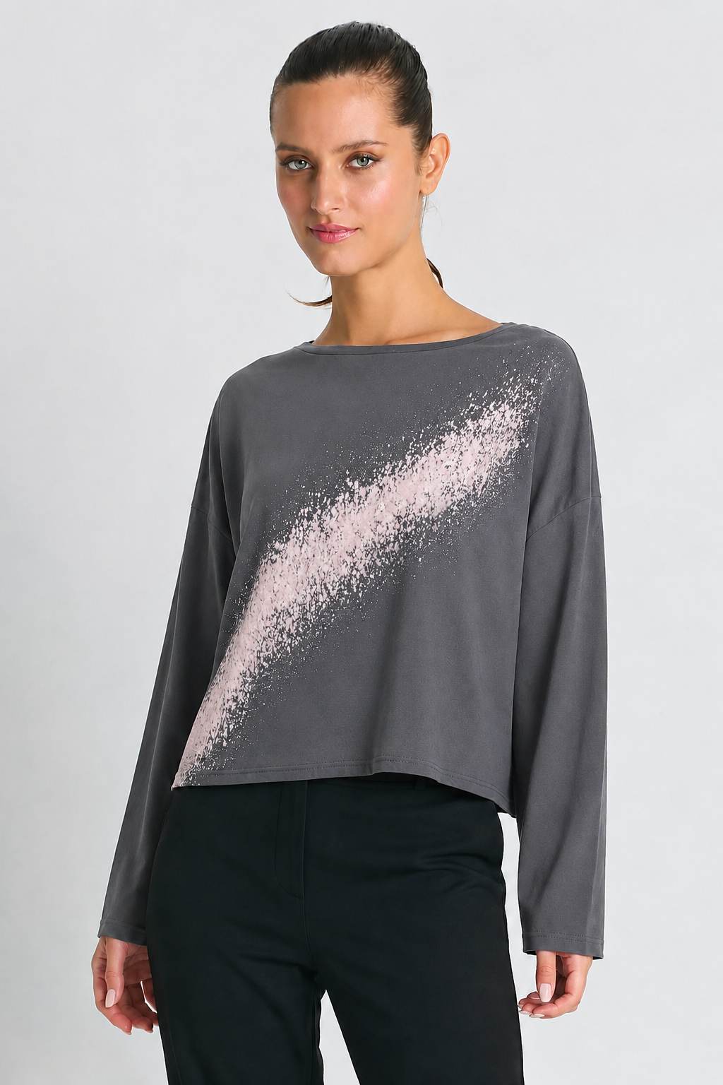 Pima Cotton Mini Bleached Luxury Boxy T-Shirt - Lava