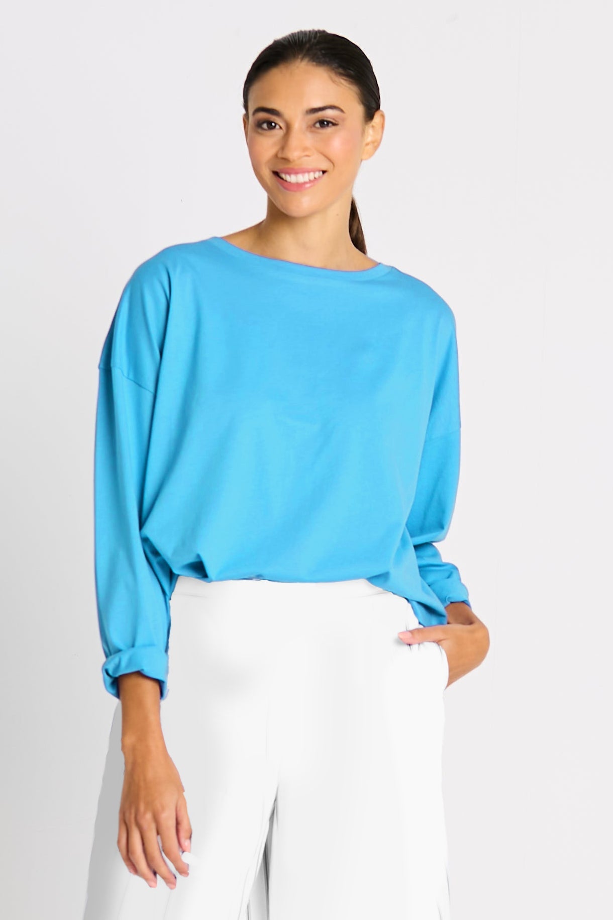 Pima Cotton Mini Luxury Boxy T-Shirt - Capri