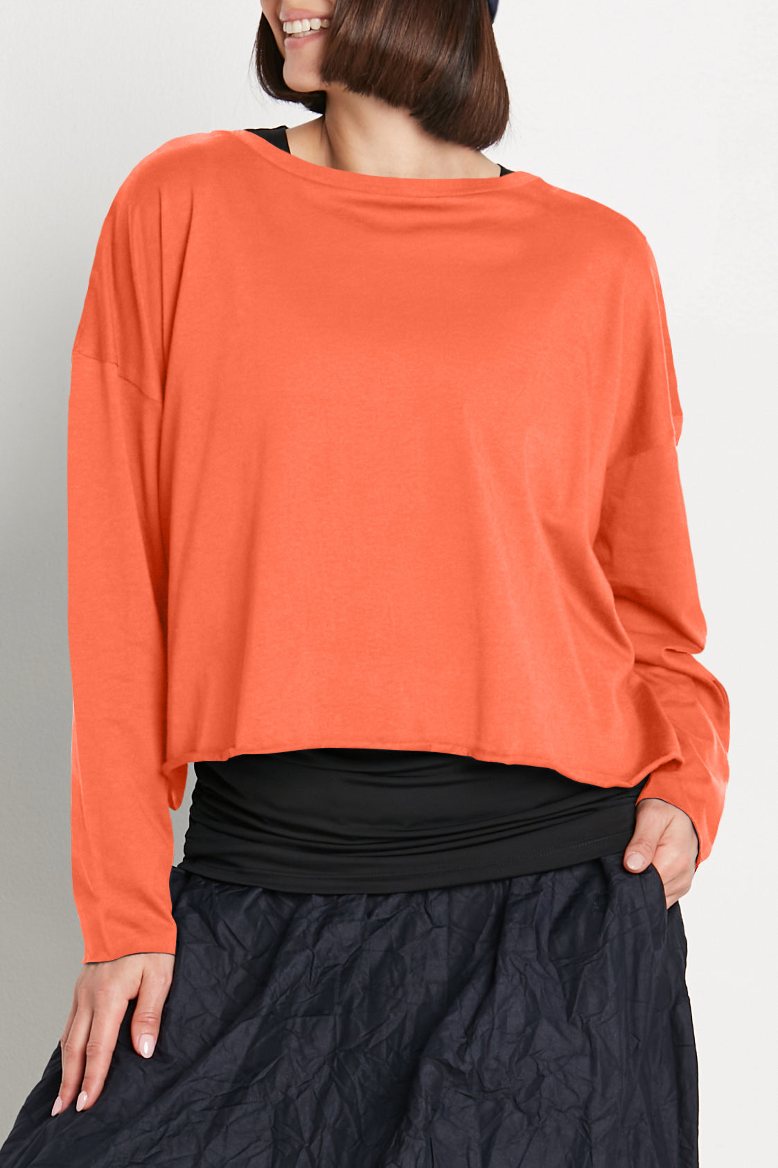 Pima Cotton Mini Luxury Boxy T-Shirt - Grenadine