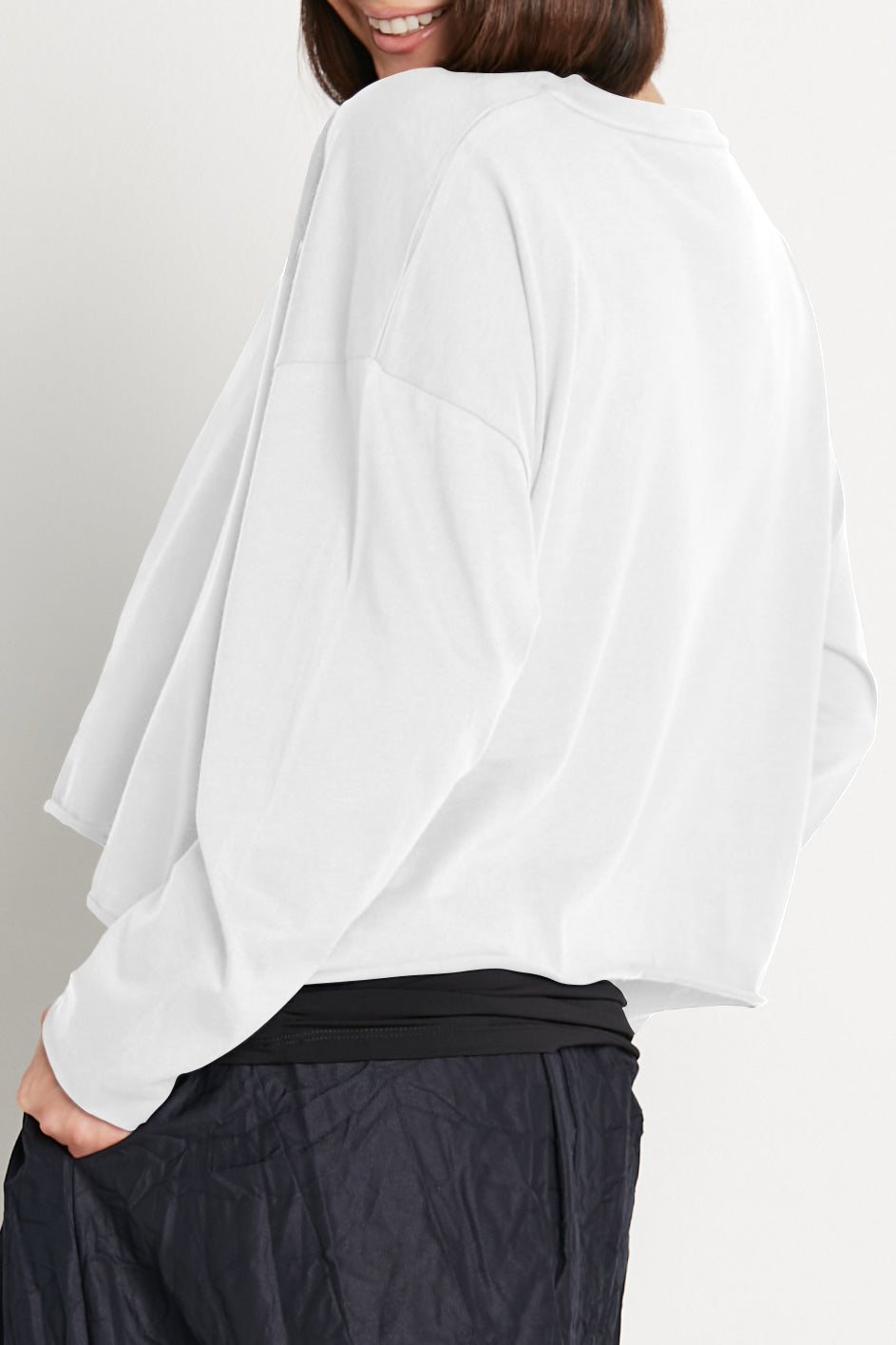 Pima Cotton Mini Luxury Boxy T-Shirt - White