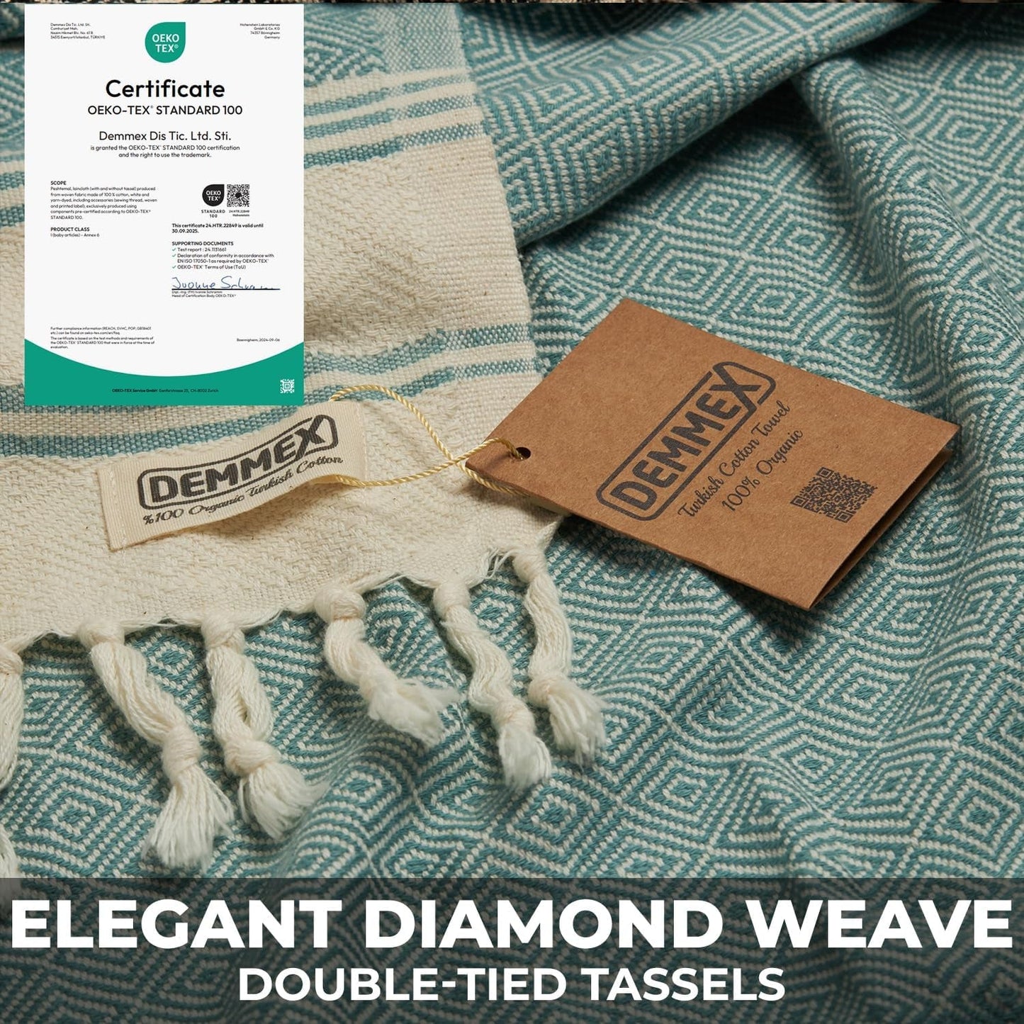 Indulge in the Luxury of 100% Certified Organic Turkish Cotton Towels