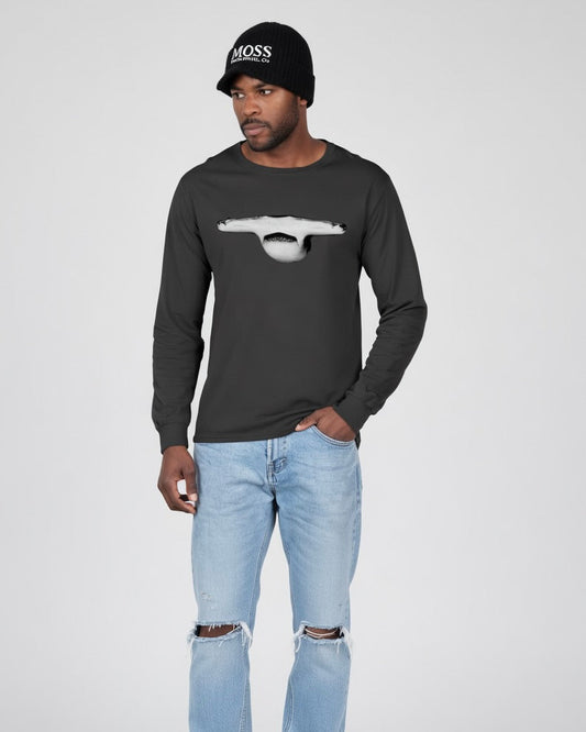 Hammerhead Jaws, Moss Apparel, Shark, Long Sleeve T-Shirt