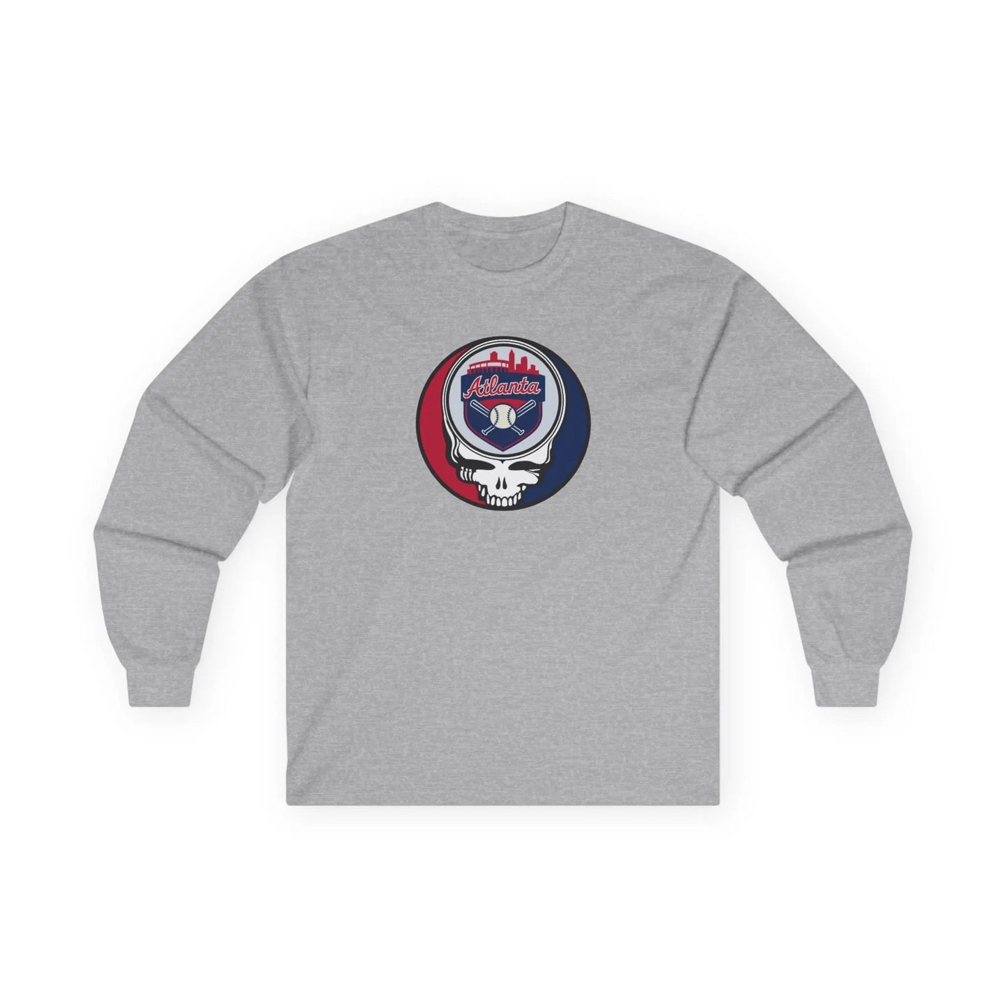 Atlanta Braves Original Stealie Grateful Dead Long Sleeve Shirt