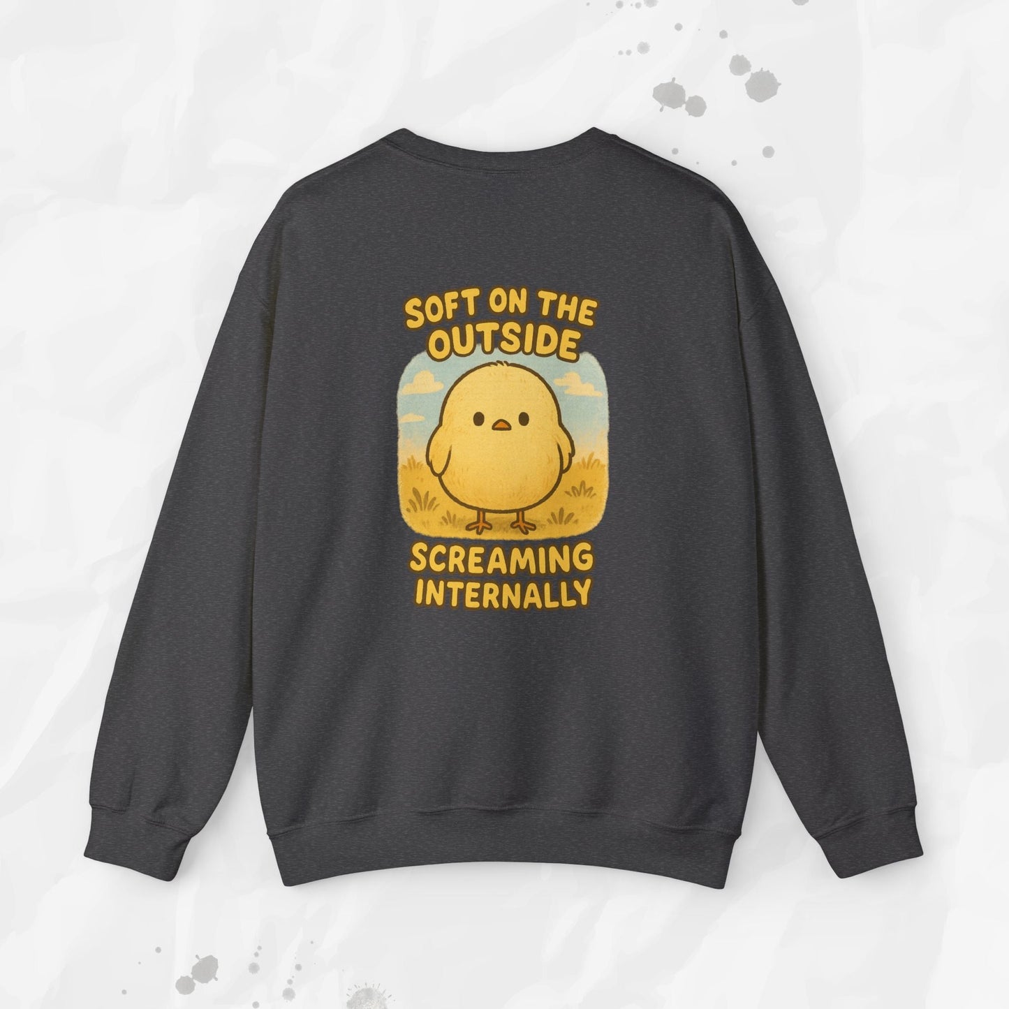 Soft on the Outside Screaming Internally - Crewneck Sweatshirt