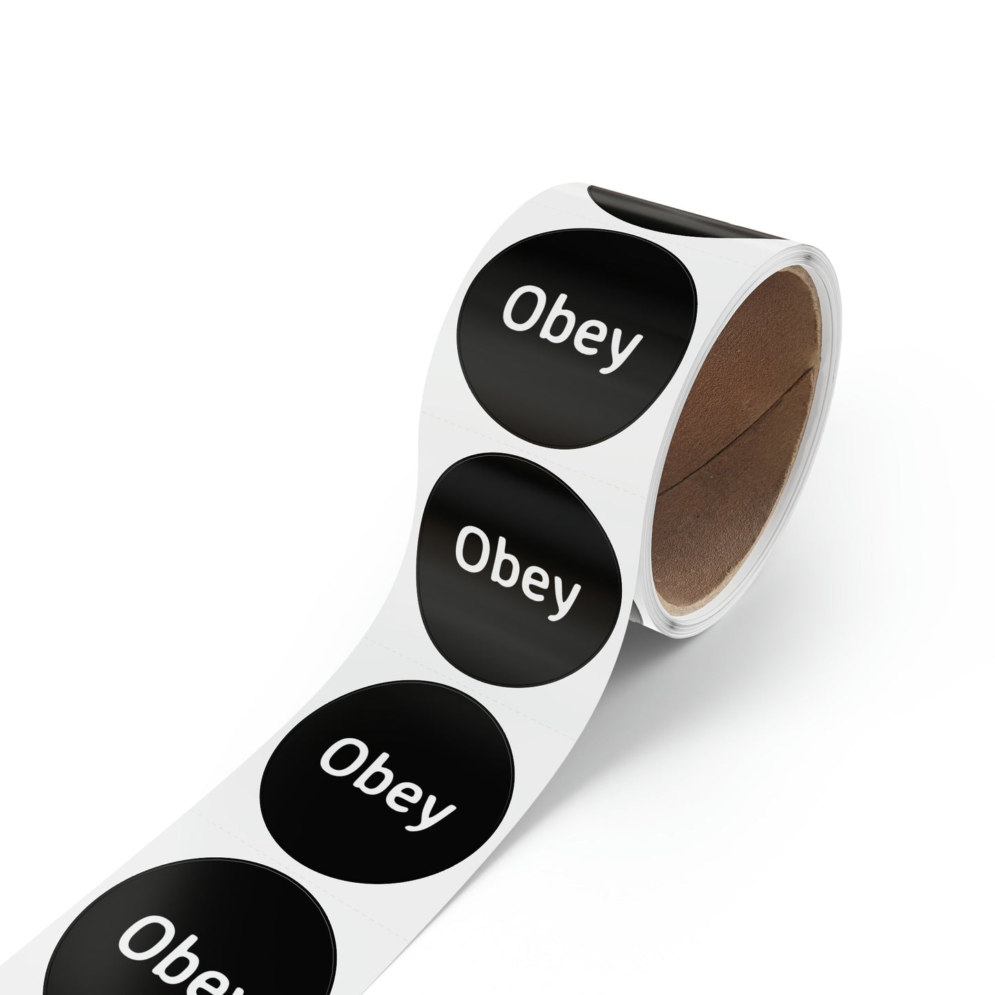 Round Sticker Label Rolls - Obey