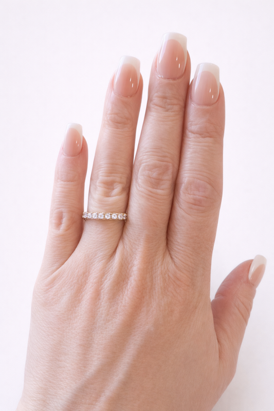 Forever Love Eternity Band- Gold