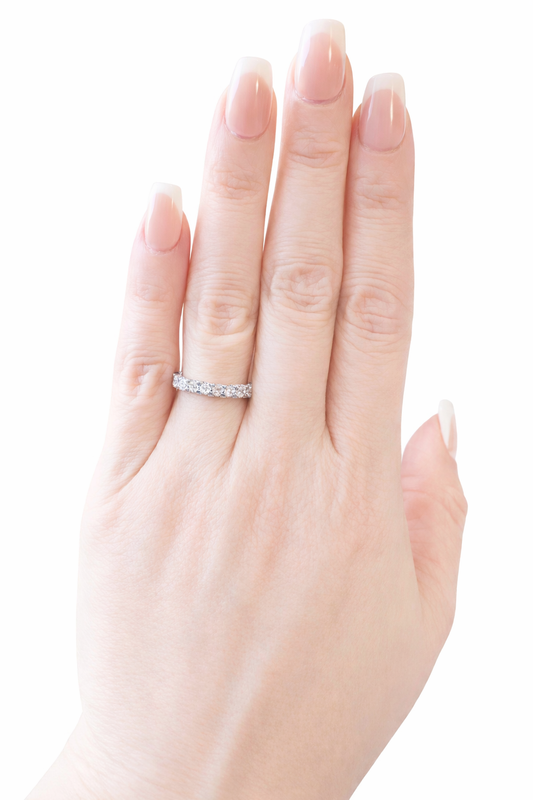 Forever Love Eternity Band- Silver