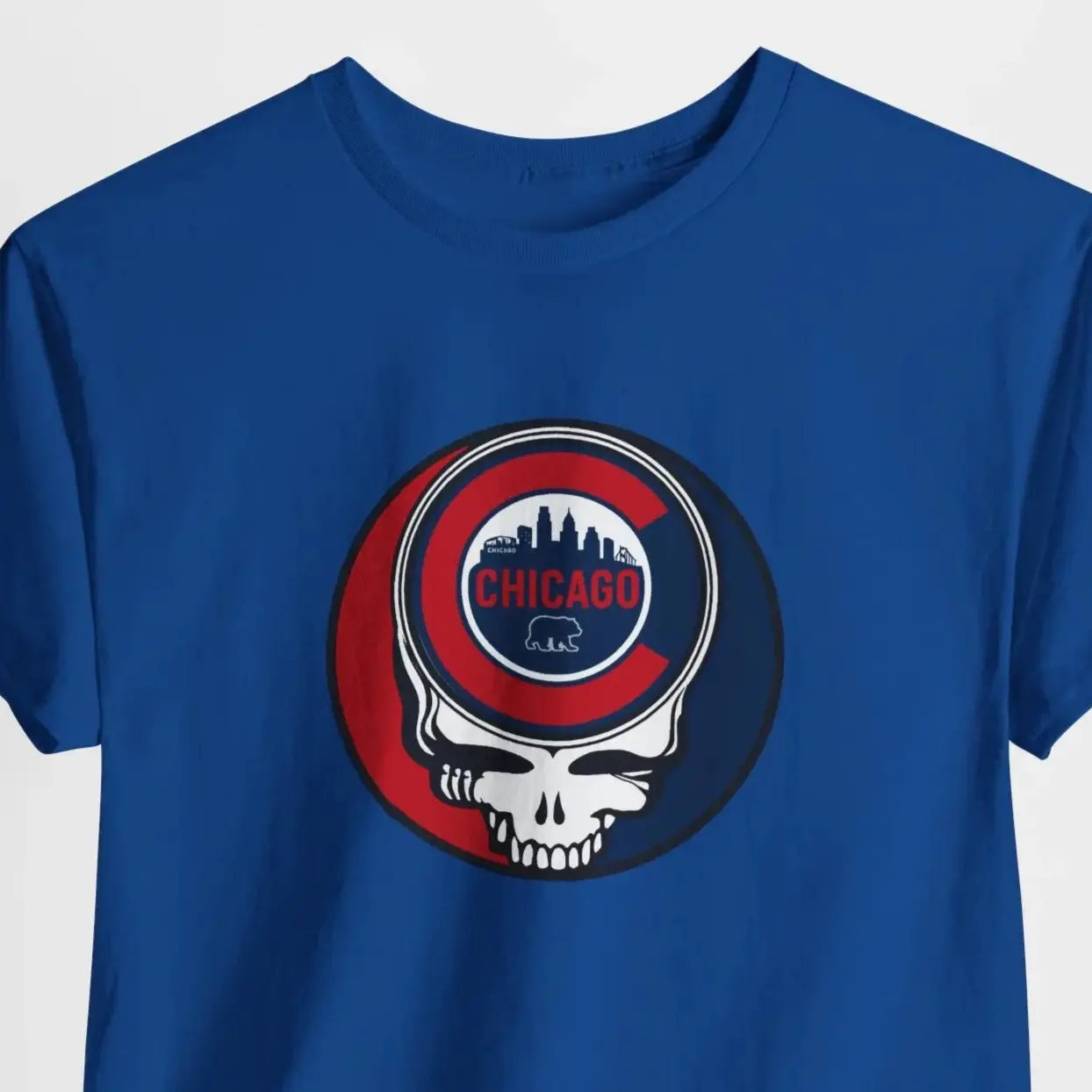 Chicago Cubs original Stealie × Grateful Dead Tee