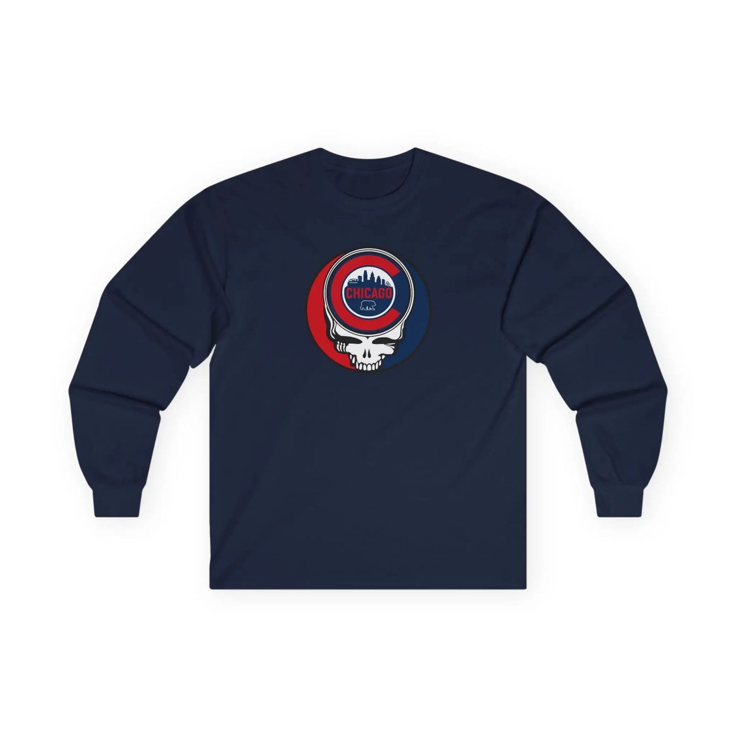 Chicago Cubs Original Stealie Grateful Dead Long Sleeve Shirt