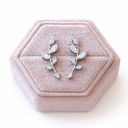 Ivy Earrings- Silver