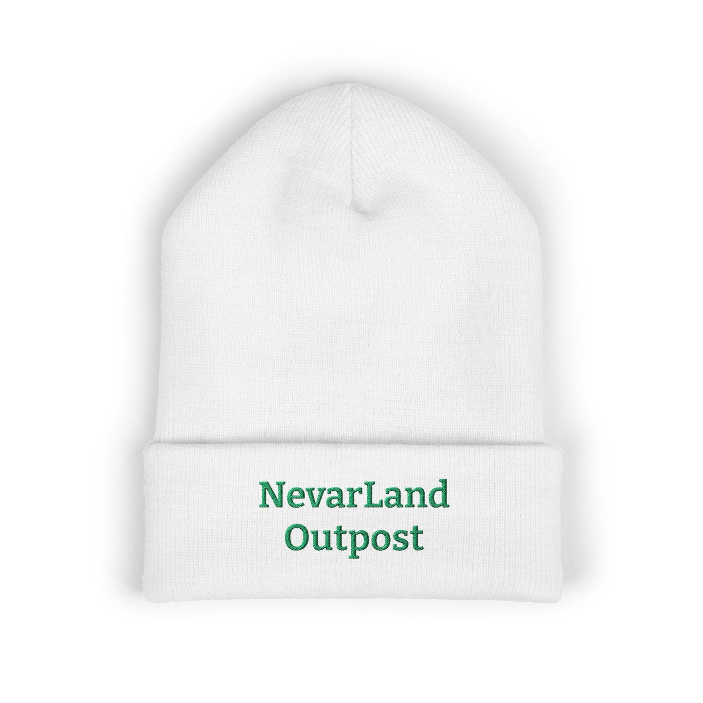 "NevarLand Outpost" - Embroidered Cuffed Knit beanie
