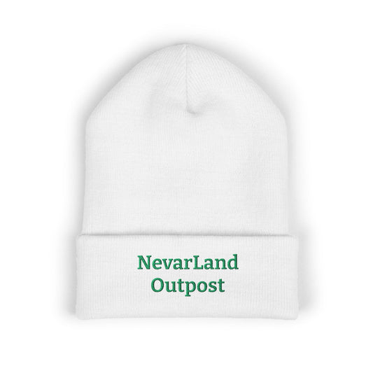 "NevarLand Outpost" - Embroidered Cuffed Knit beanie