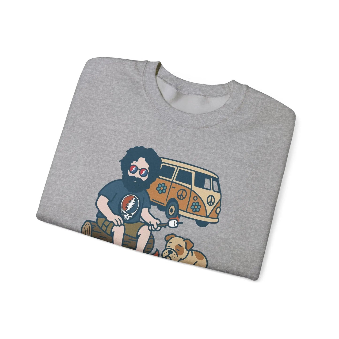 Jerry and Frank are Camping | Life is dead.® Crewneck | Grateful Dead