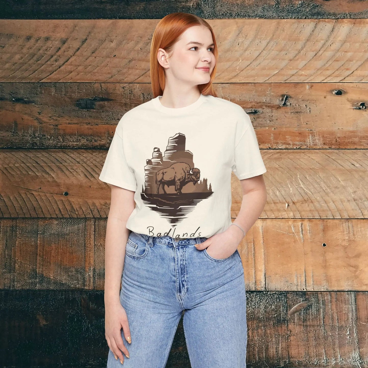 Badlands National Park T-shirt Roaming Buffalo