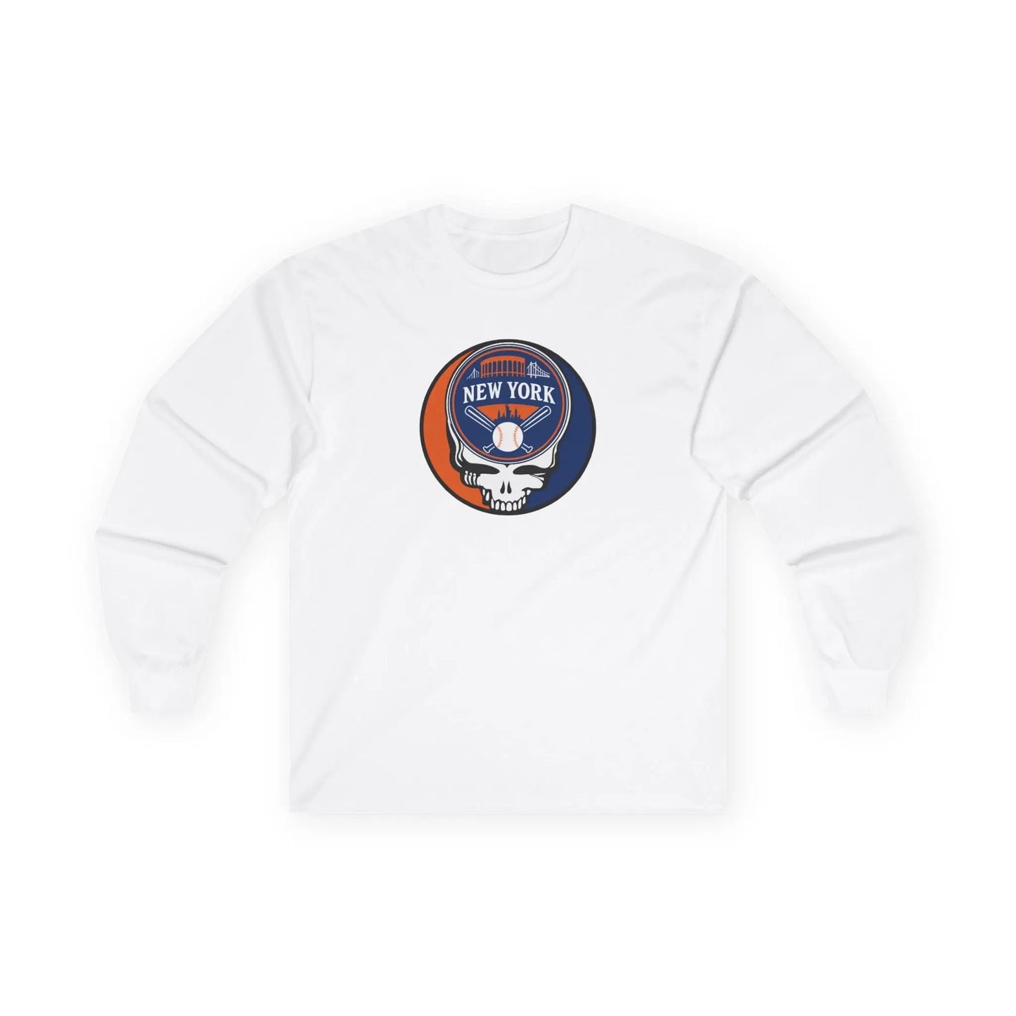 New York Mets Original Stealie Grateful Dead Long Sleeve Shirt
