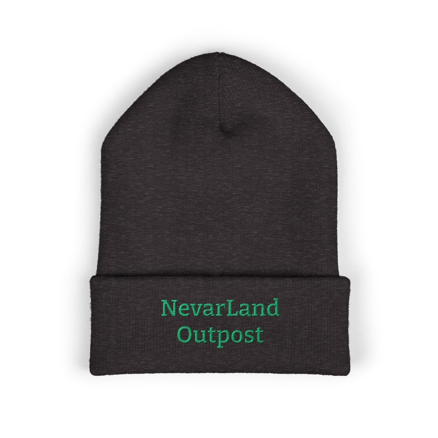 "NevarLand Outpost" - Embroidered Cuffed Knit beanie