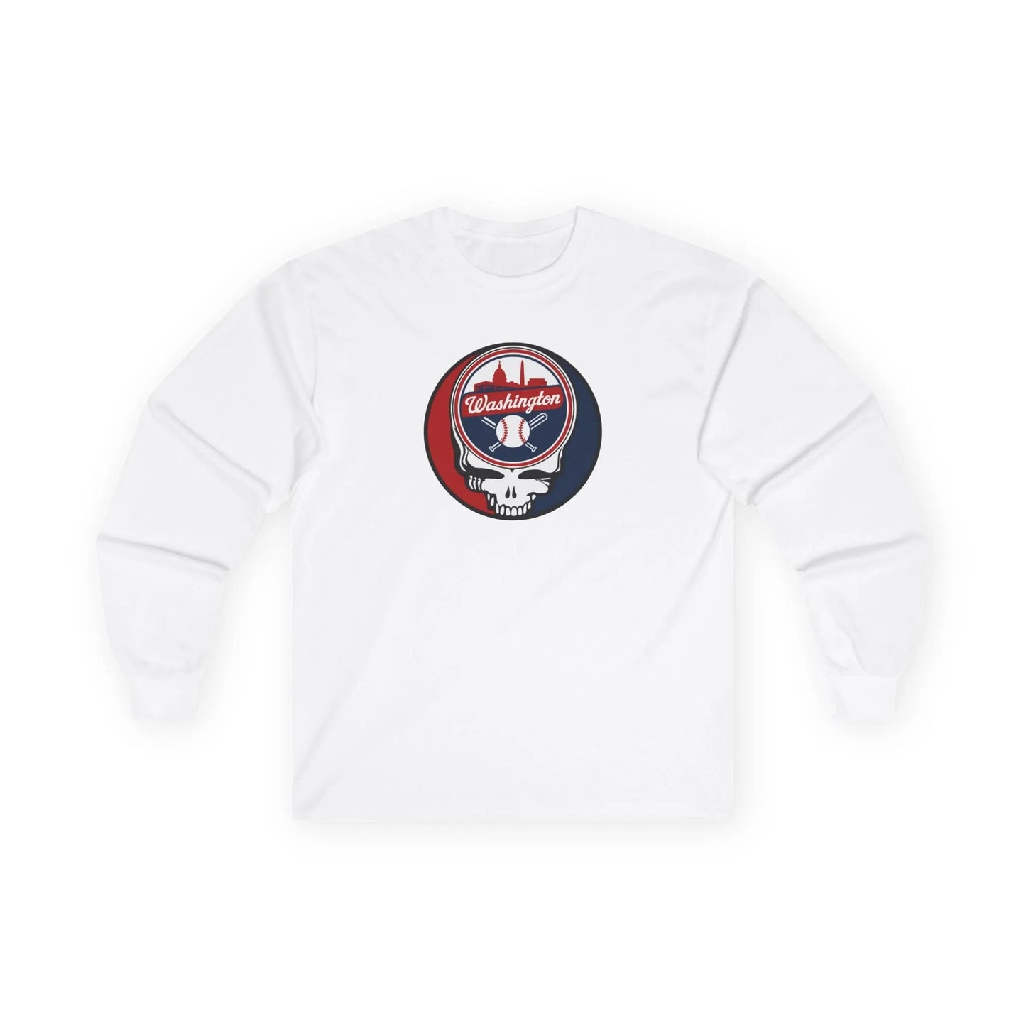 Washington Nationals Original Stealie Grateful Dead Long Sleeve Shirt