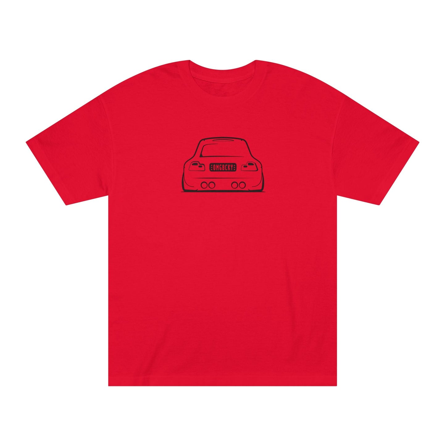 OMGBCKY Black Coupe Silhouette Tee - Unisex American Apparel Classic T-Shirt