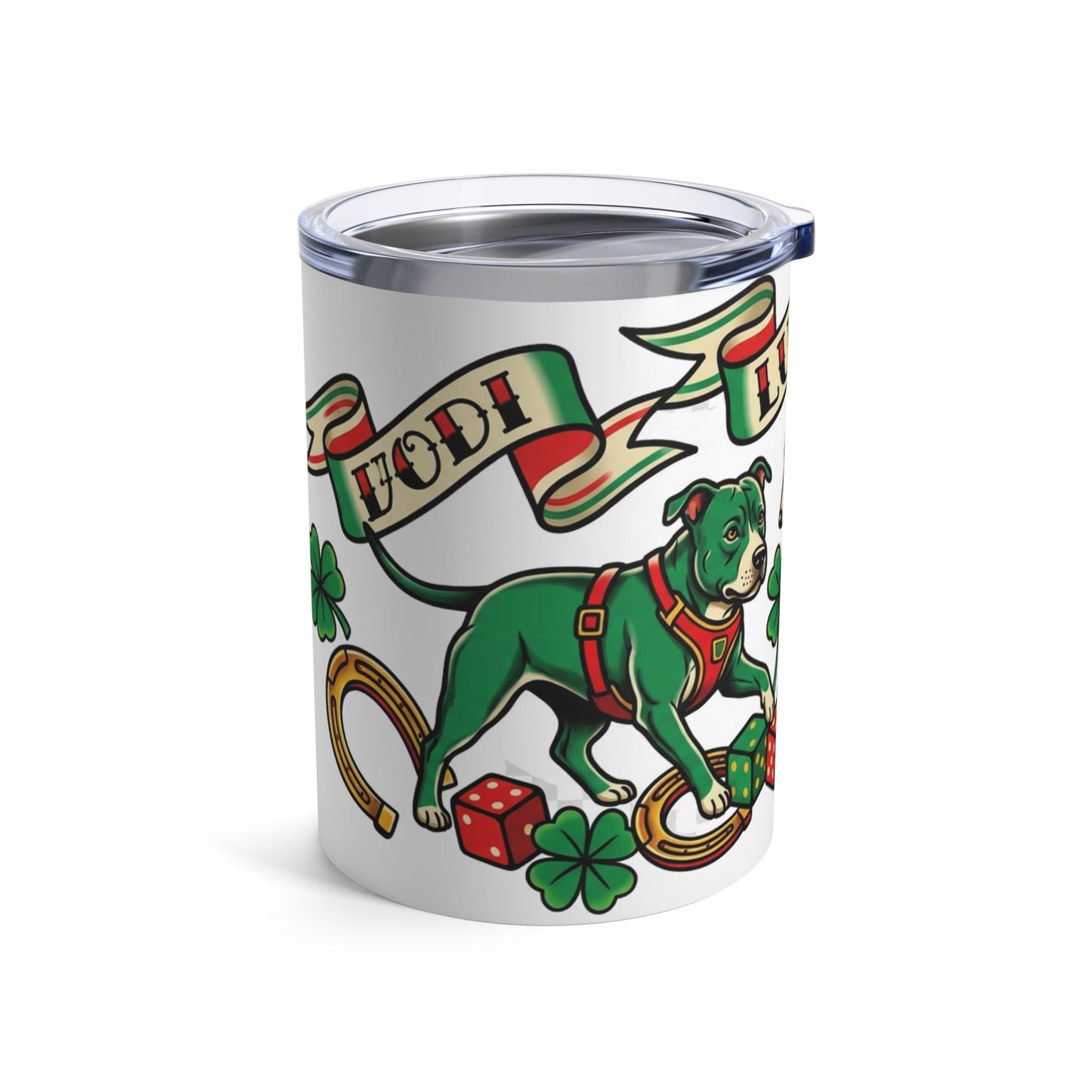 Tattoo Flash Pups - Lucky Charm 12oz Short Tumbler