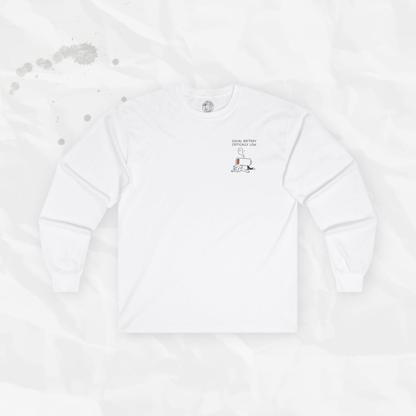 Social Battery Critically Low - Long Sleeve T-Shirt