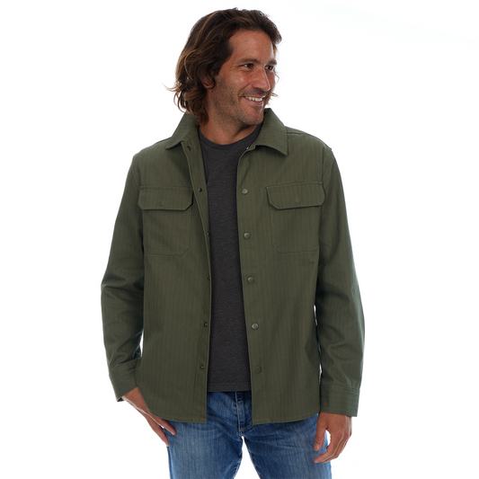 Hassan Herringbone Work Shirt