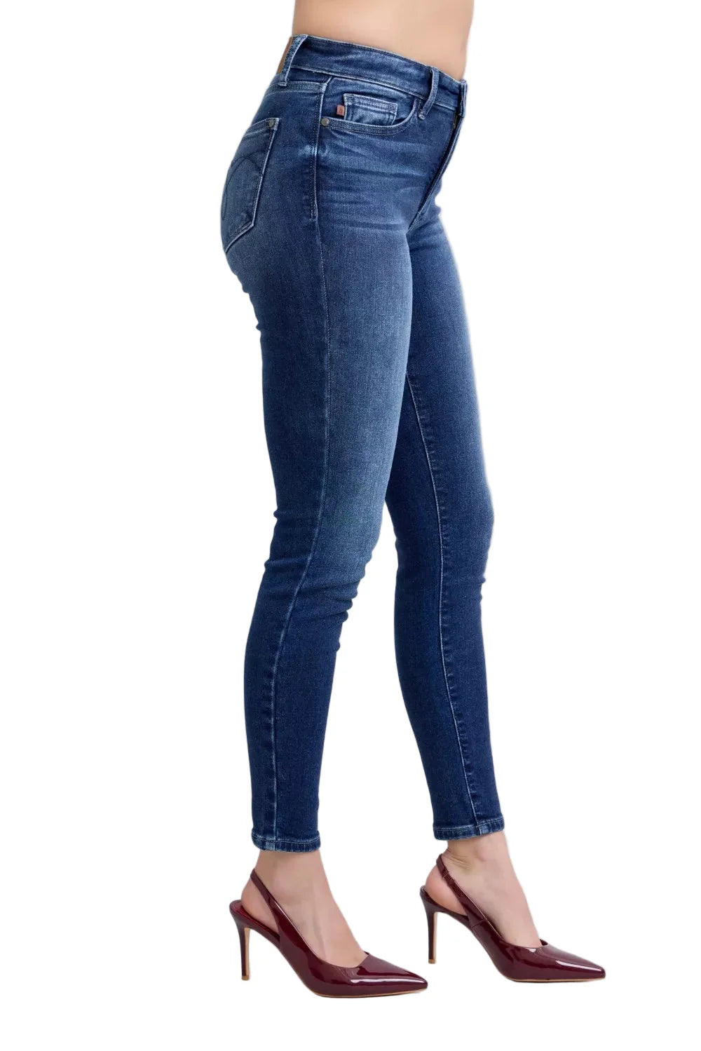 Judy Blue Full Size Washed Thermal Skinny Jeans Plus Size