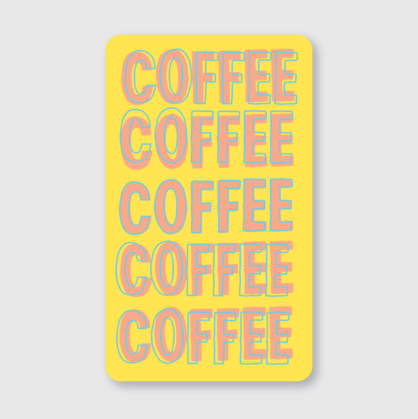 Coffee Type Sticker