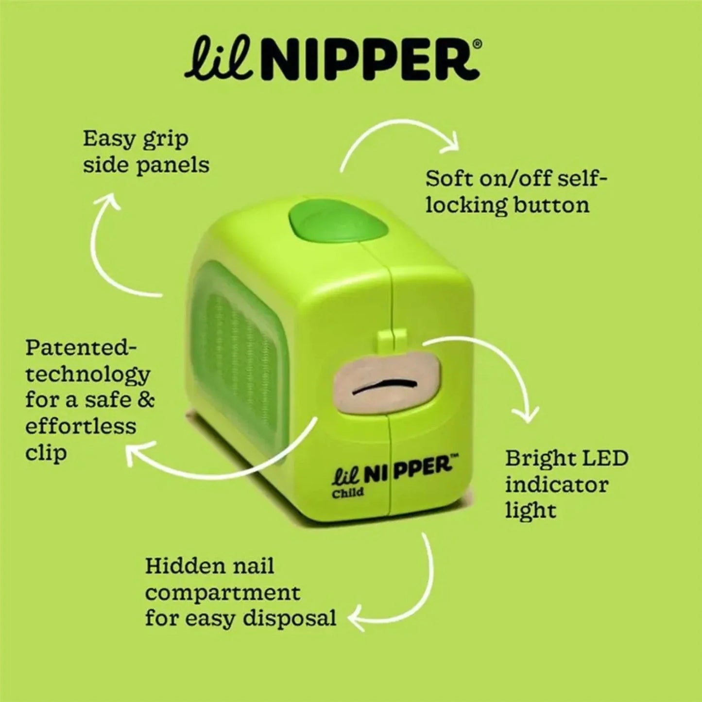 Child Size Electric Nail Clipper - School-aged kids (Ages 5-13) - Lil Nipper