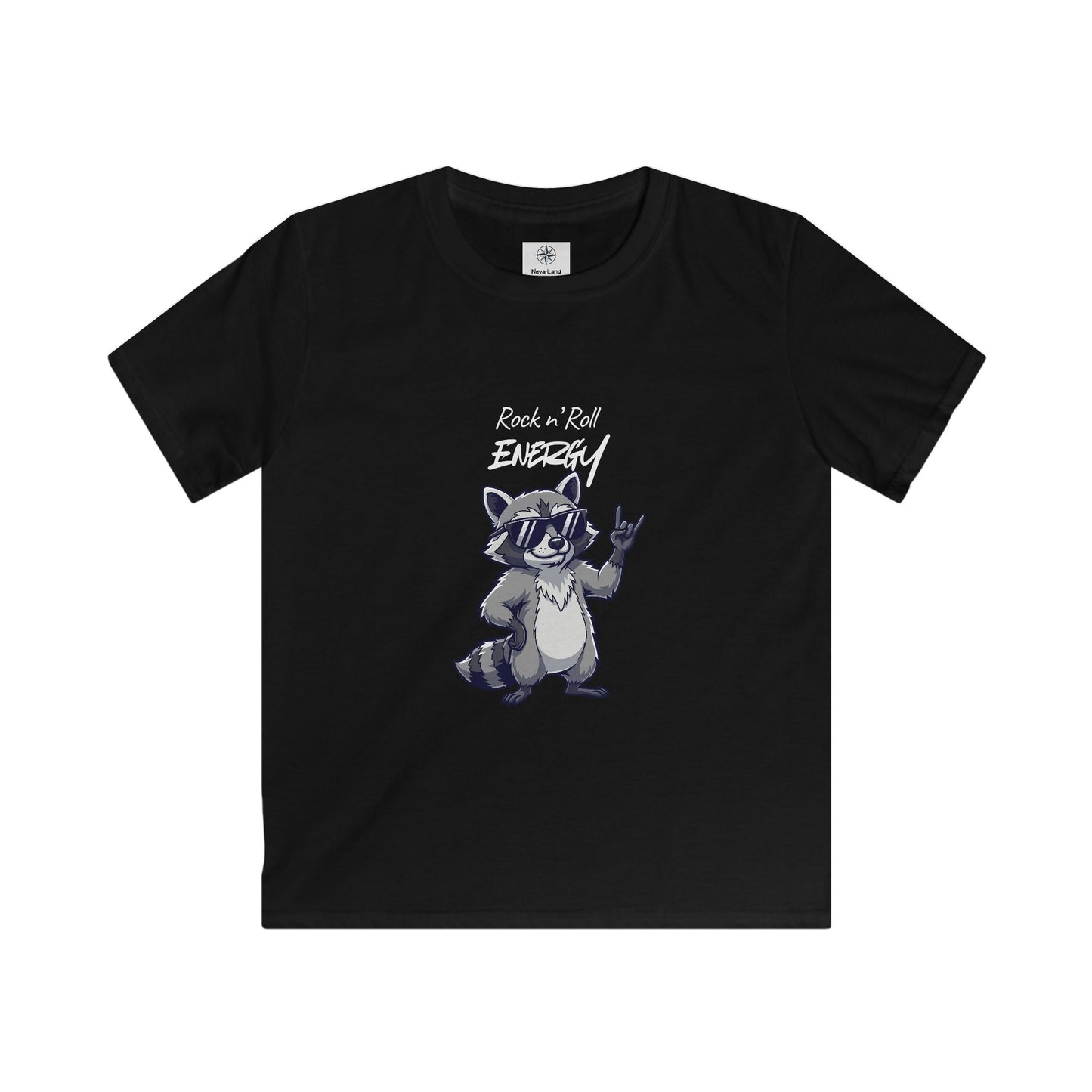 Kids Raccoon "Rock 'n' Roll Energy" Youth Tee - Limited Explorer Drop