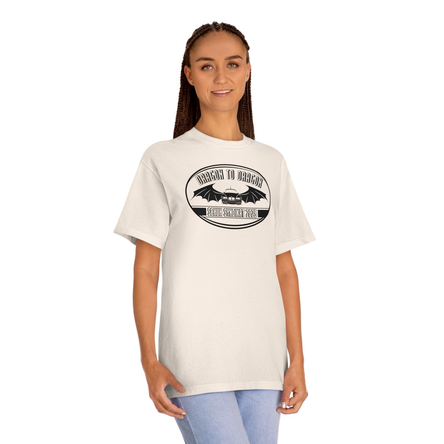 Schuh Syndikat Dragon to Dragon 2025 Light Color Tee - Unisex American Apparel Classic T-Shirt