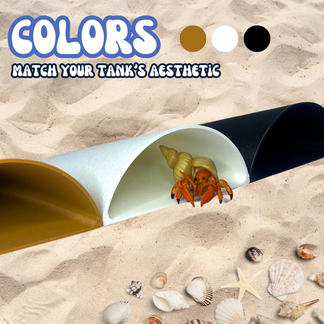 REEFSHAPE Aquarium or Terrarium Pocket Cave | Minimalist Shelter Cave for Fish, Shrimp, Reptiles, Amphibians, & More! | Made in USA