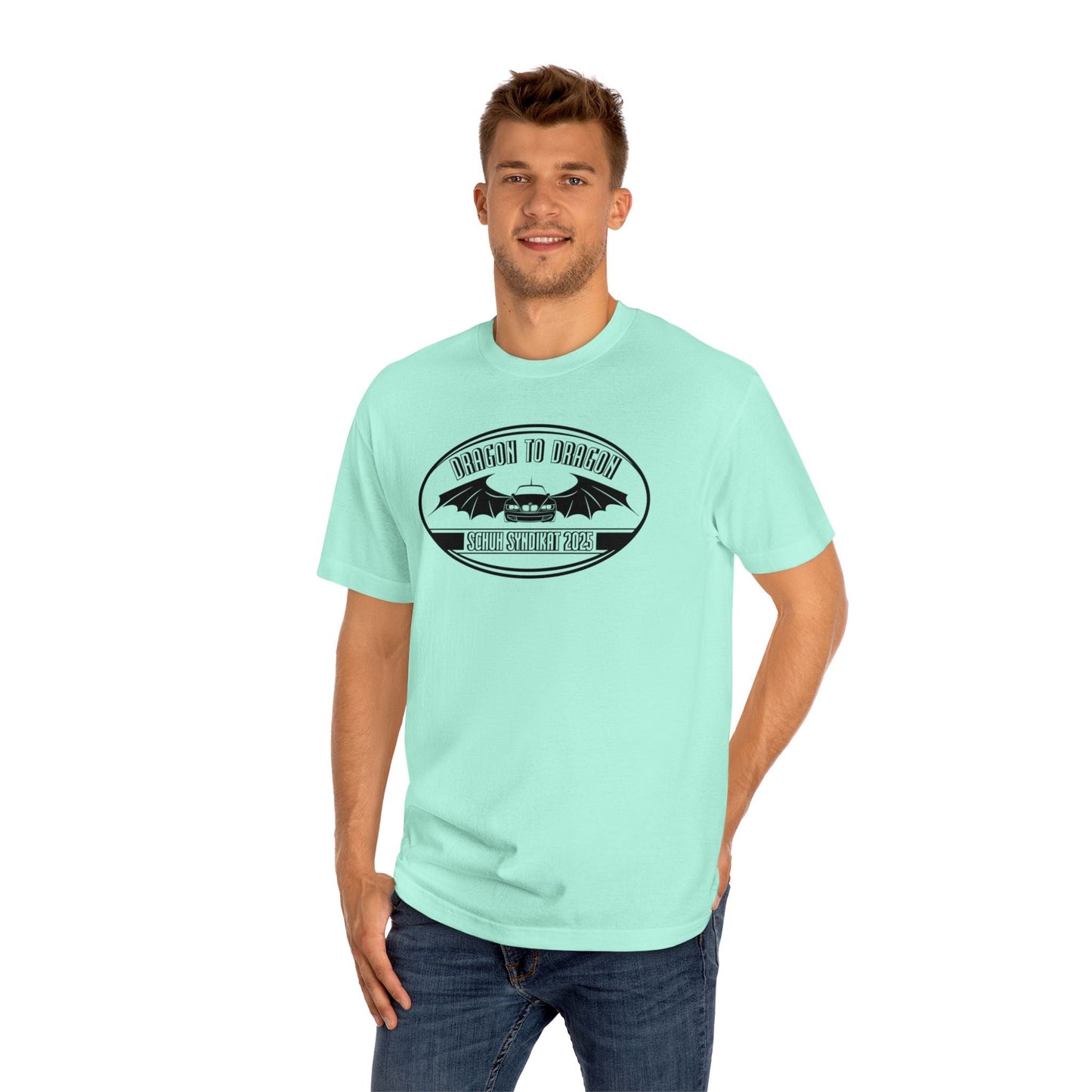 Schuh Syndikat Dragon to Dragon 2025 Light Color Tee - Unisex American Apparel Classic T-Shirt