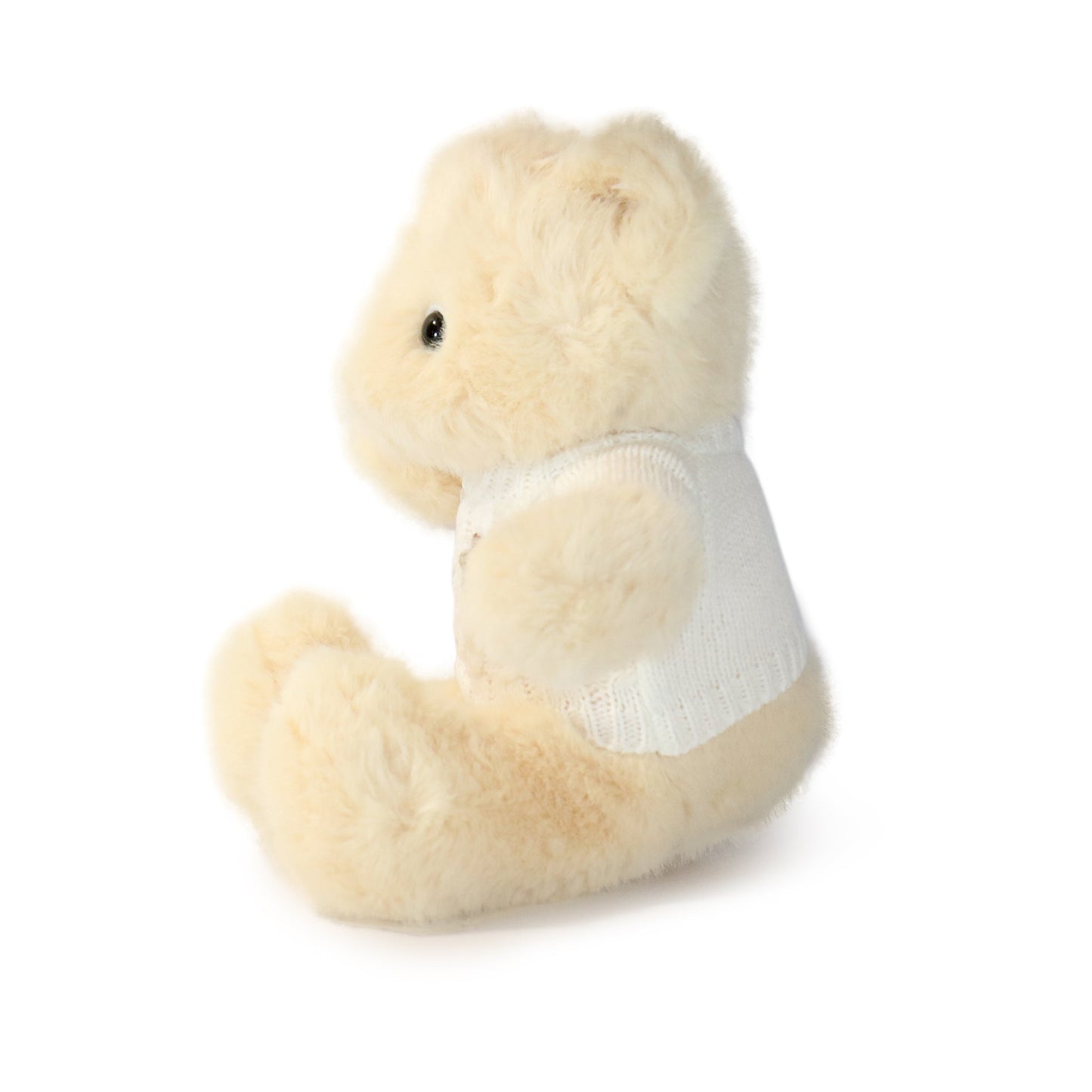12-inch Fashionable Cozy Sweater Bear with White Sweater