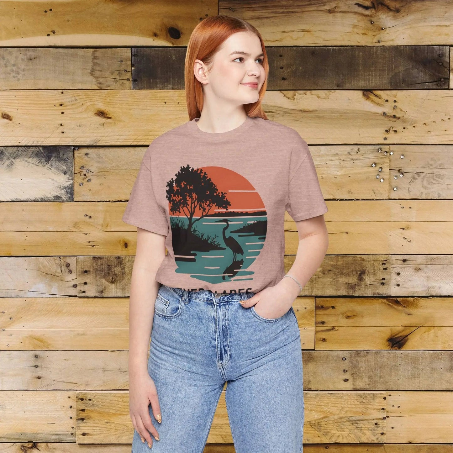 Everglades National Park T-Shirt Logo Retro Sunset