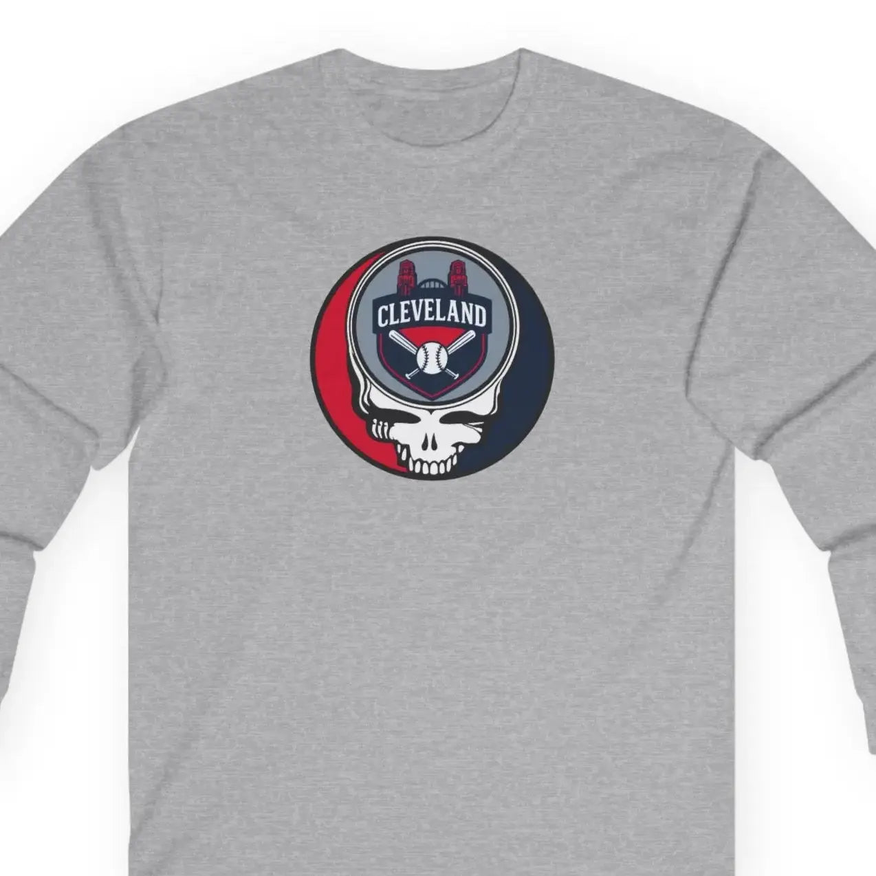 Cleveland Guardians Original Stealie Grateful Dead Long Sleeve Shirt