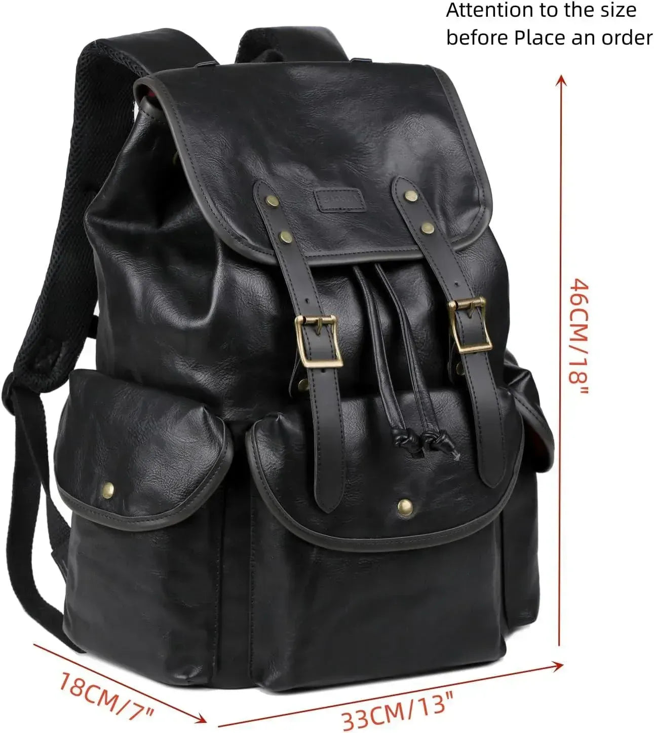 Men’s Leather Backpack – 15.6 Laptop Ready Professional Commute
