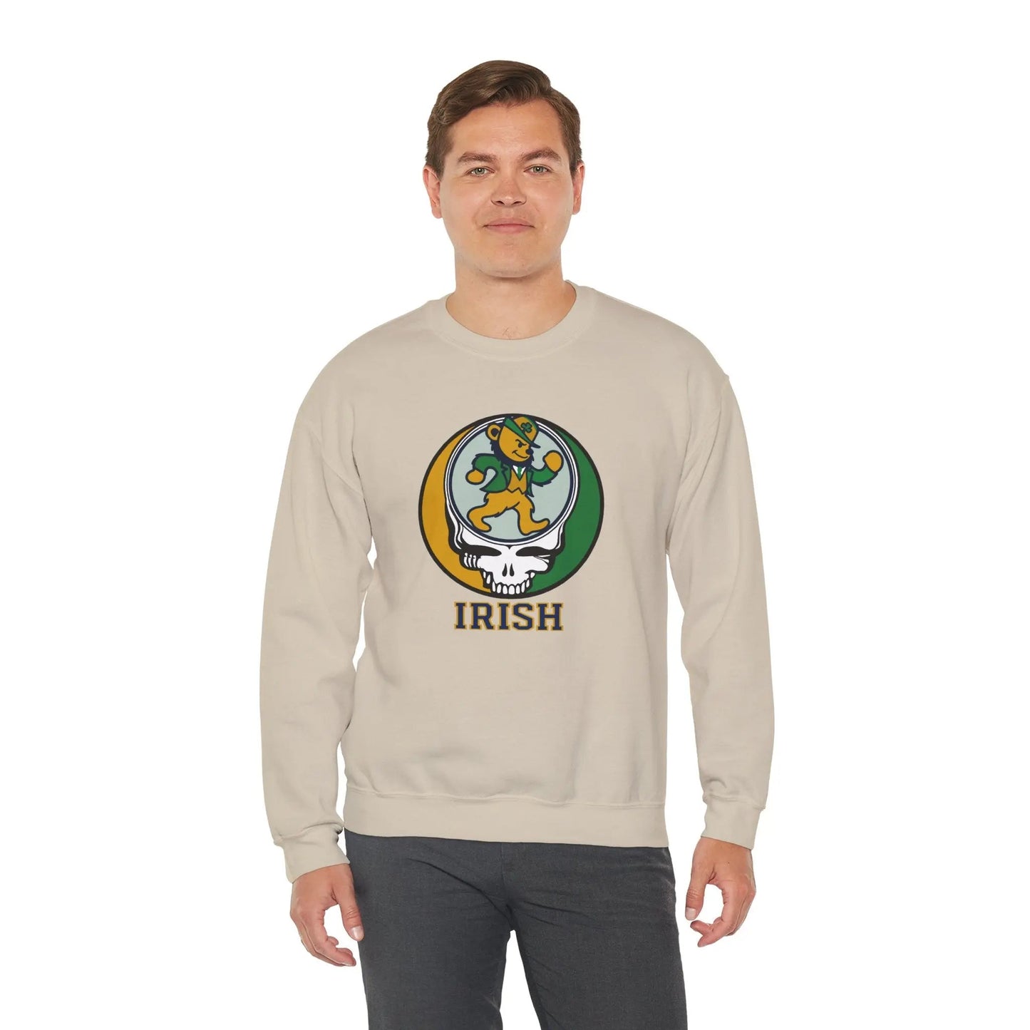 The Irish Dancing Leprechaun Stealie Crewneck | Grateful Dead