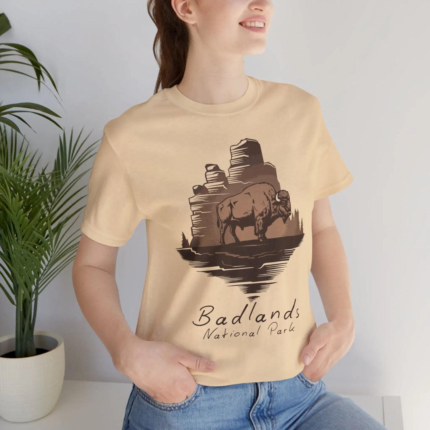 Badlands National Park T-shirt Roaming Buffalo