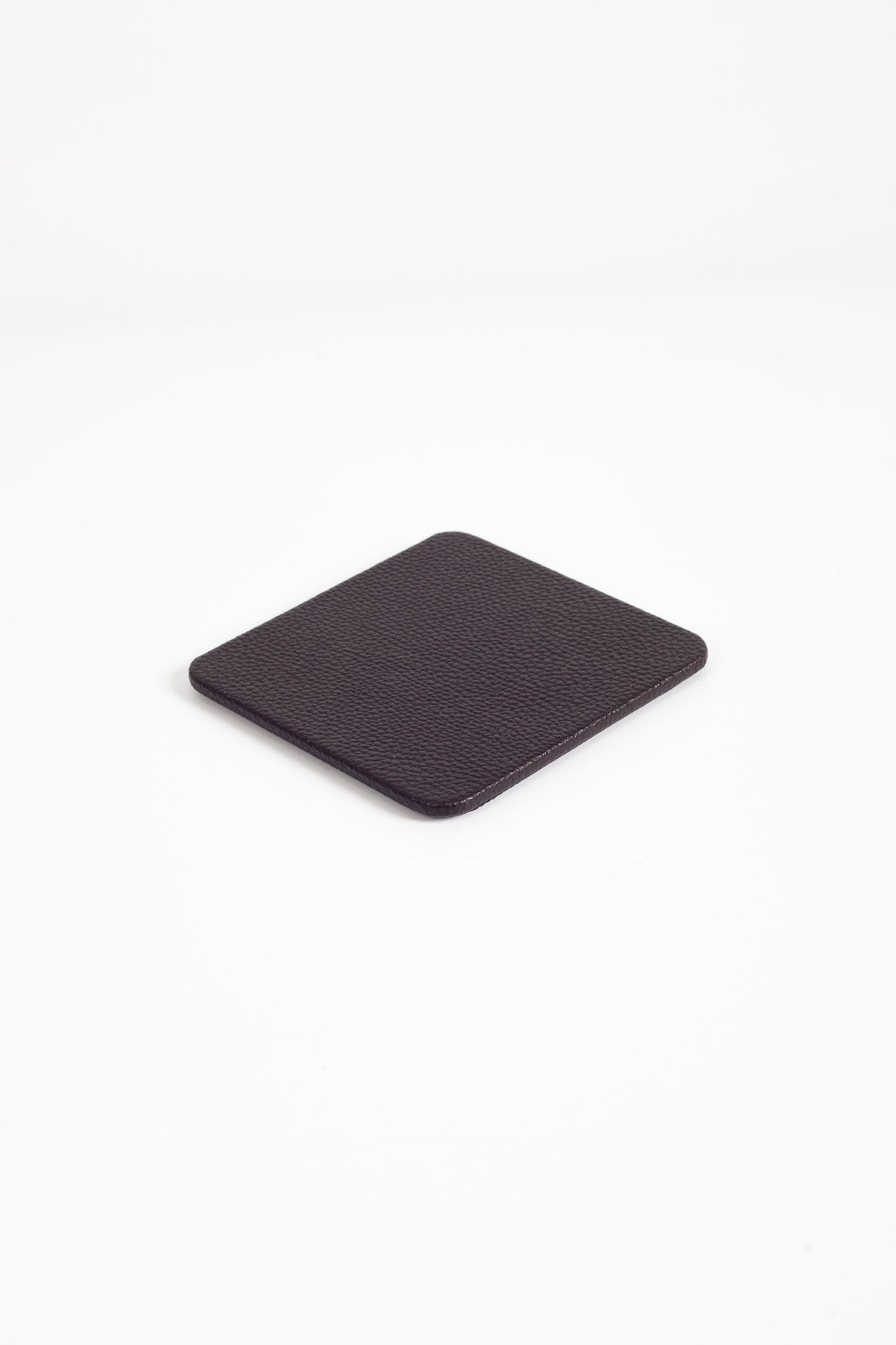 Leather Coaster Brown 1 Piece
