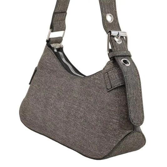 Fame Denim Belt Accent Shoulder Bag