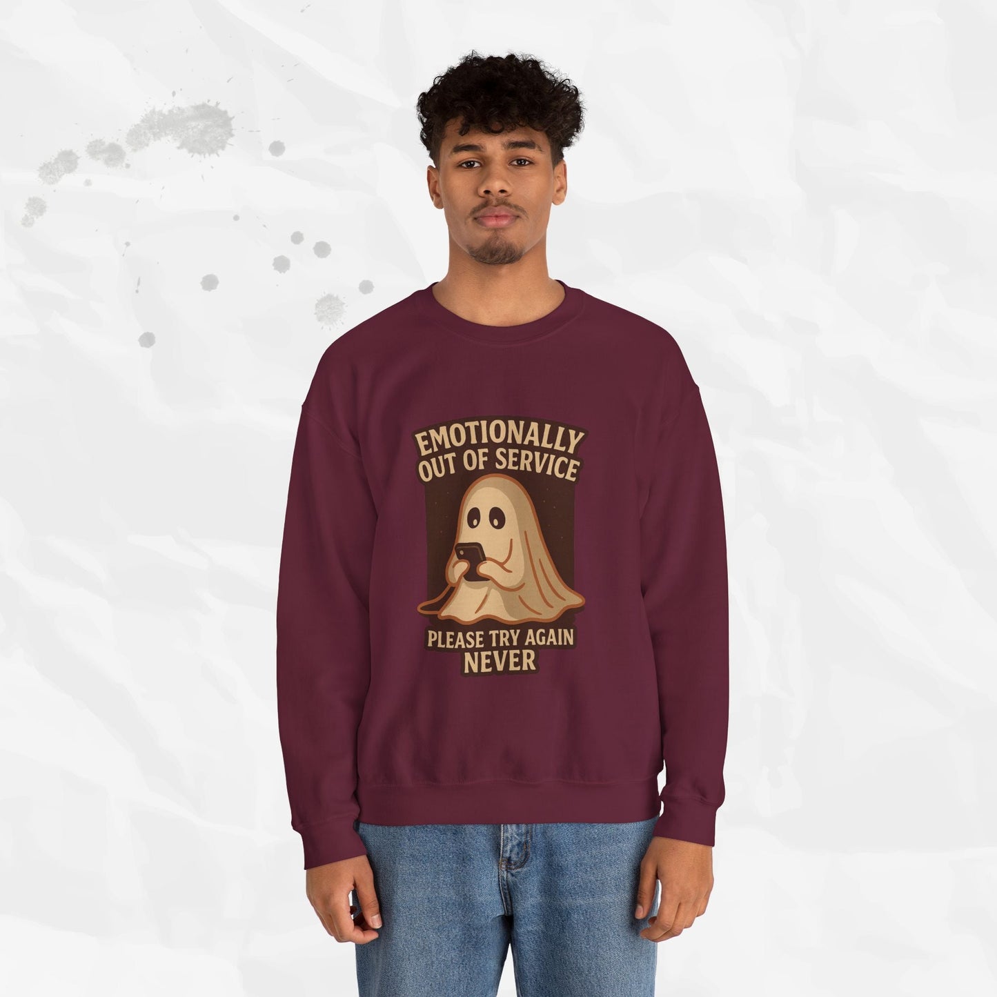 Emotionally Out of Service – Crewneck Sweatshirt