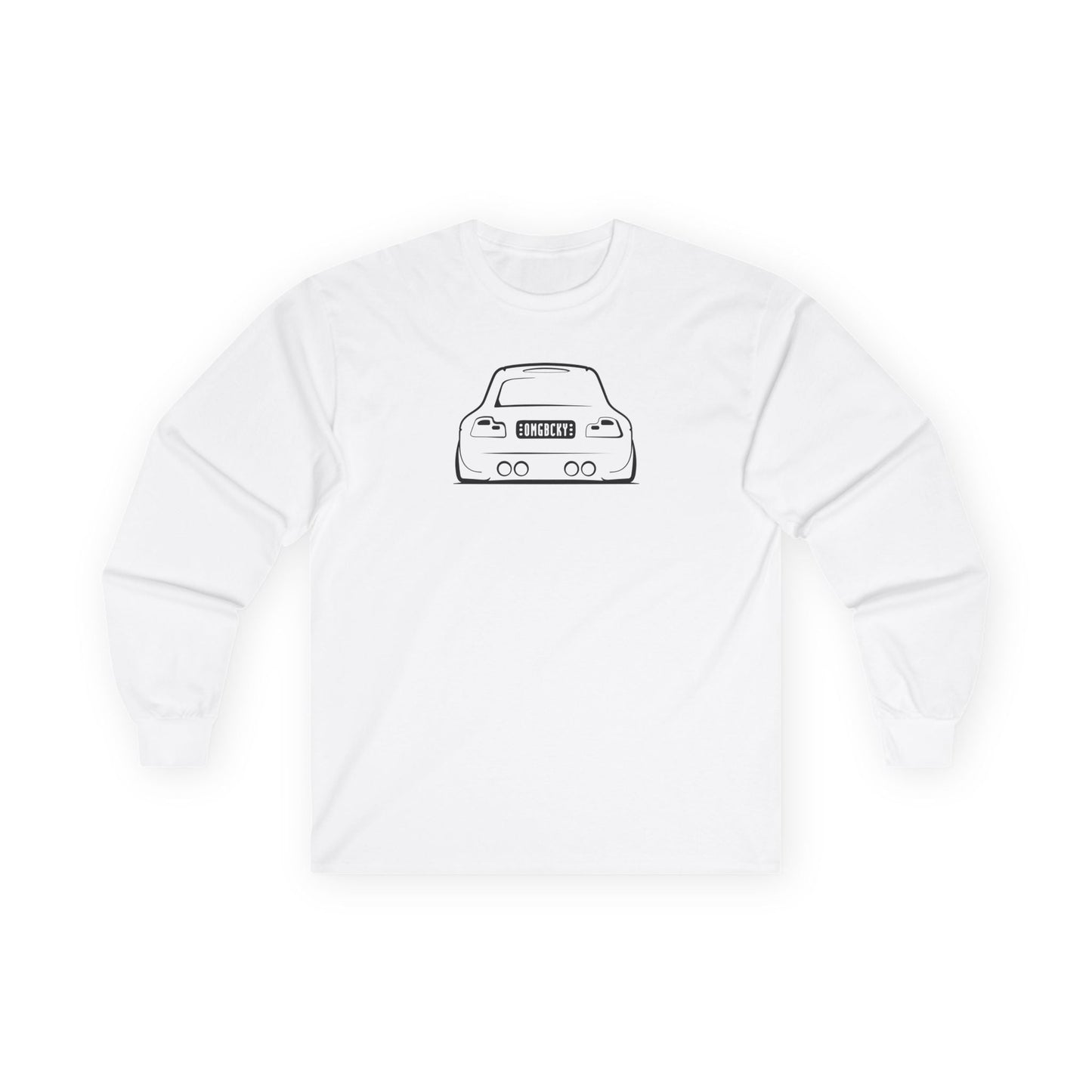 OMGBCKY Black Coupe Silhouette Long Sleeve Tee - Unisex Gildan Classic Ultra Cotton Long Sleeve T-Shirt