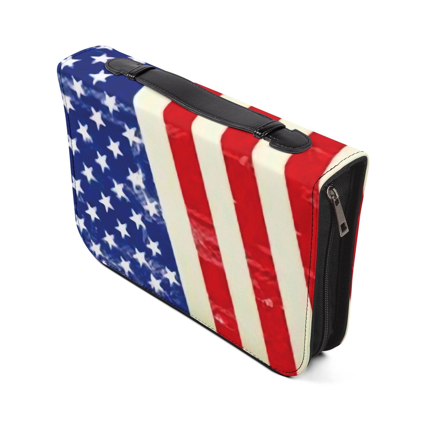 Patriotic Bible Cover - American Flag Design