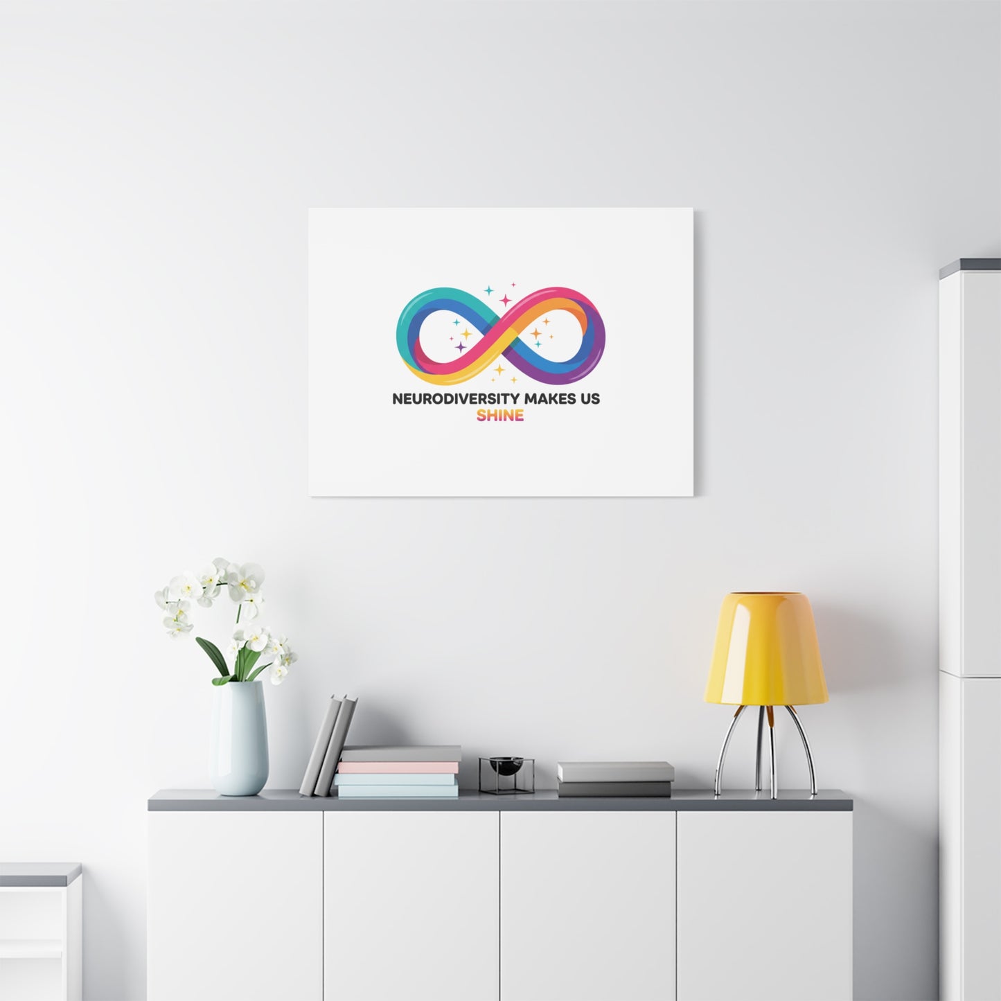 Neurodiversity Makes Us Shine Canvas | Autism Acceptance, Autistic Pride