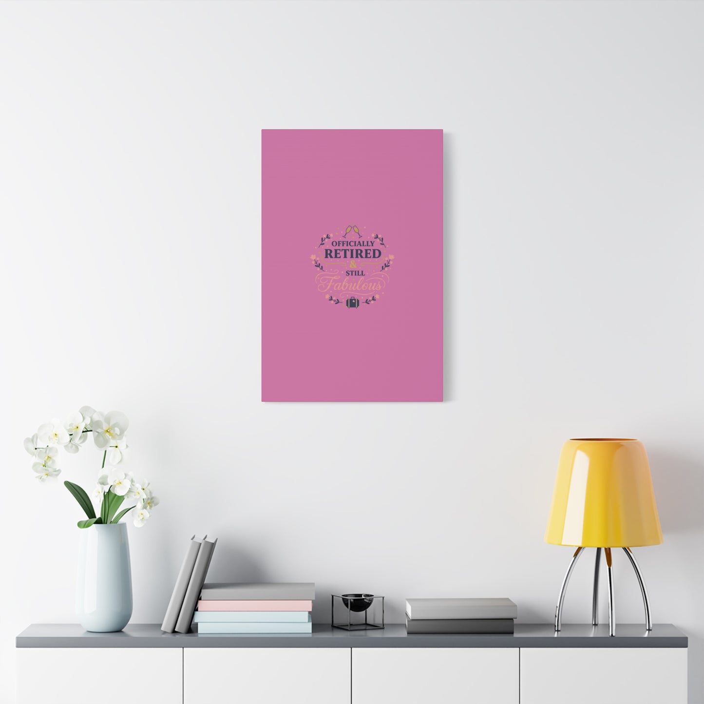 Officially Retired & Still Fabulous Canvas, retirement gifts for women | personalized retirement gifts